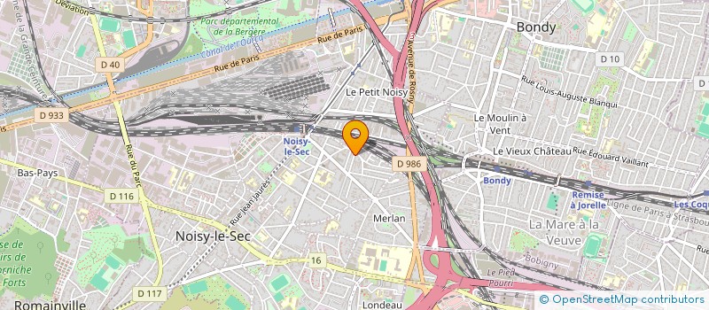 localisation de l'entreprise AZA à NOISY-LE-SEC