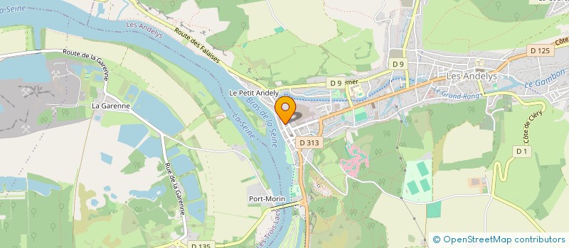 localisation de l'entreprise AZA IMMOBILIER à LES ANDELYS