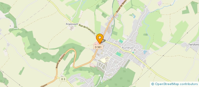 localisation de l'entreprise AZA  SERVICES AUTOMOBILES  AUNEUIL