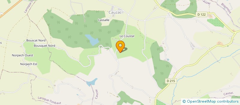 localisation de l'entreprise AZAC  CAUZAC