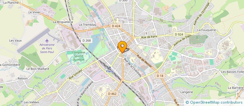 localisation de l'entreprise AZAC OUEST à FLERS