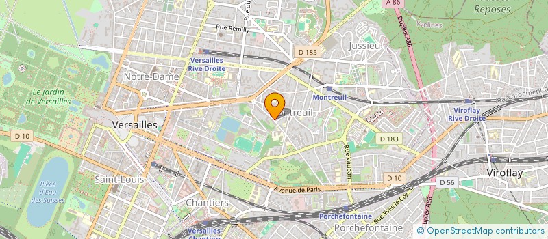 localisation de l'entreprise AZAD  VERSAILLES