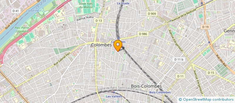 localisation de l'entreprise AZAD à COLOMBES