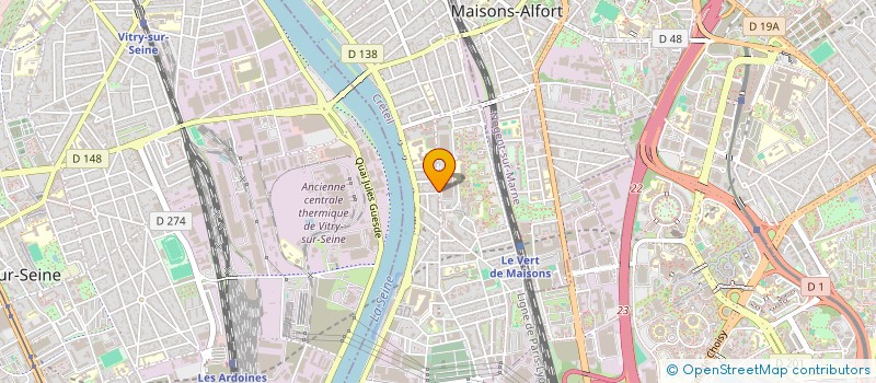 localisation de l'entreprise AZAD à ALFORTVILLE