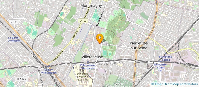 localisation de l'entreprise AZAD à VILLETANEUSE