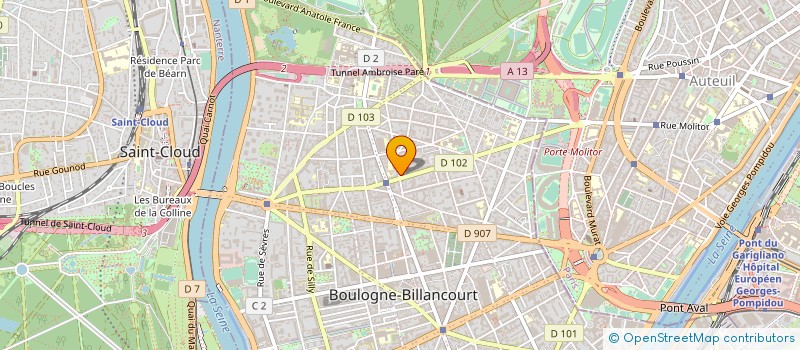 localisation de l'entreprise AZAD à BOULOGNE-BILLANCOURT