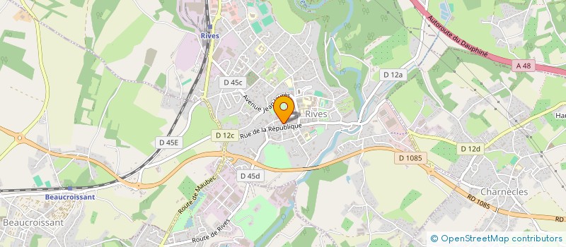 localisation de l'entreprise AZAD  RIVES