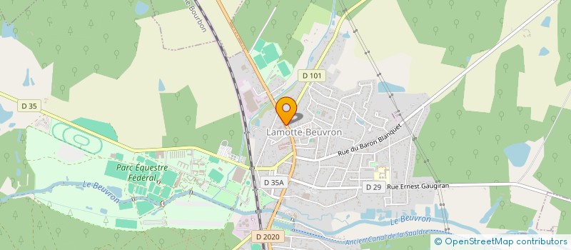 localisation de l'entreprise AZAD à LA FERTE-SAINT-AUBIN
