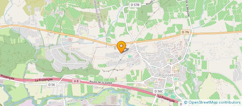 localisation de l'entreprise AZAD  ROUSSET