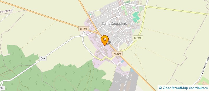 localisation de l'entreprise AZAD BTP à SAINT-SOUPPLETS