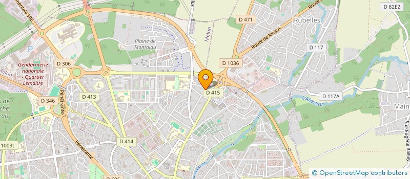 localisation de l'entreprise AZAD BTP à MELUN
