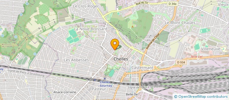 localisation de l'entreprise AZAD CONCEPT à CHELLES