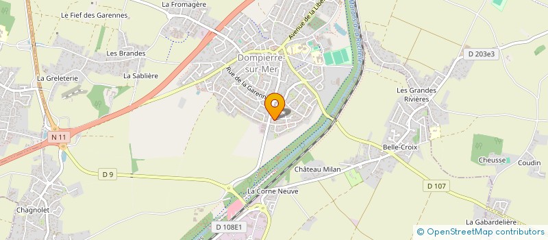 localisation de l'entreprise AZAD CONSTRUCTION  DOMPIERRE-SUR-MER