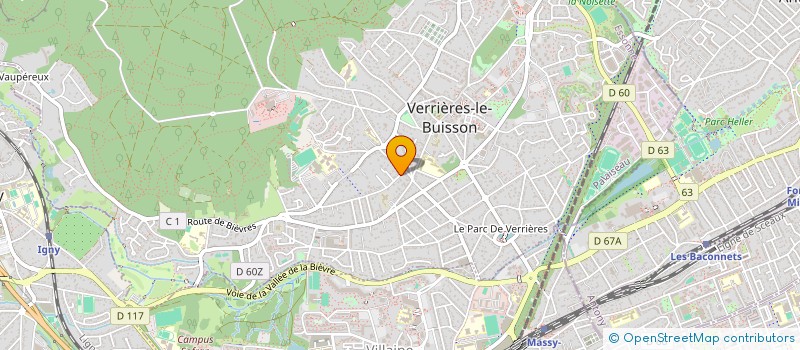 localisation de l'entreprise AZAD TRANSPORT à VERRIERES-LE-BUISSON