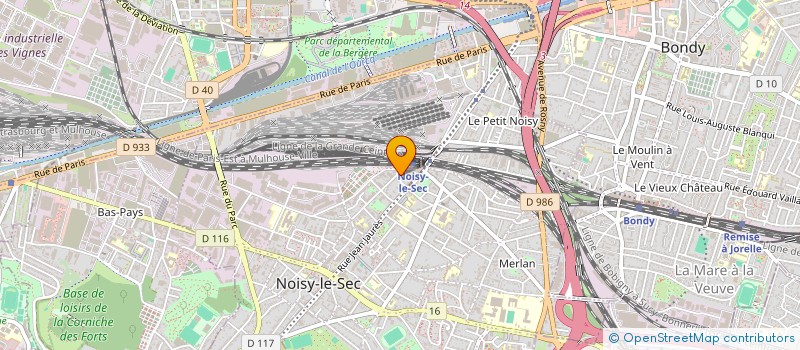 localisation de l'entreprise AZADI à NOISY-LE-SEC