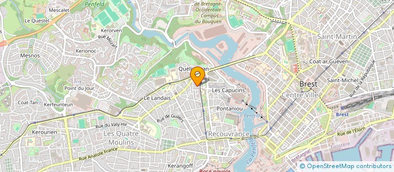 localisation de l'entreprise AZADI DES FEMMES DU MOYEN-ORIENT à BREST