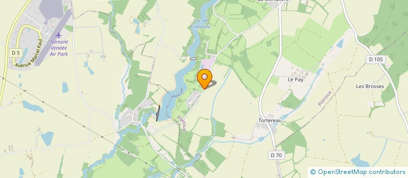 localisation de l'entreprise AZADI YOGA  POIROUX