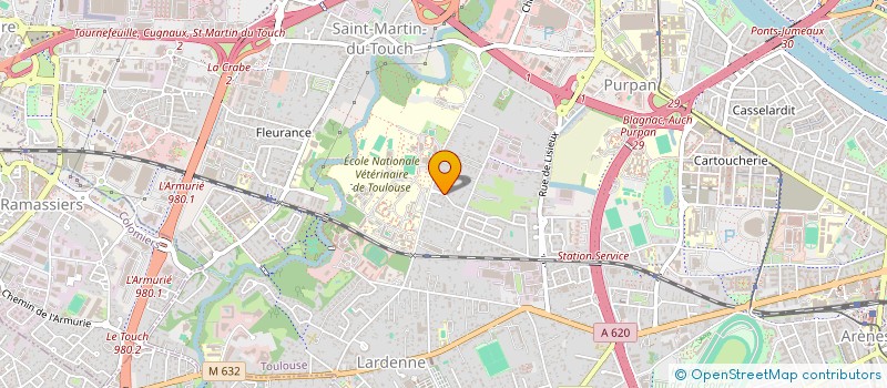 localisation de l'entreprise AZAICB1 à TOULOUSE