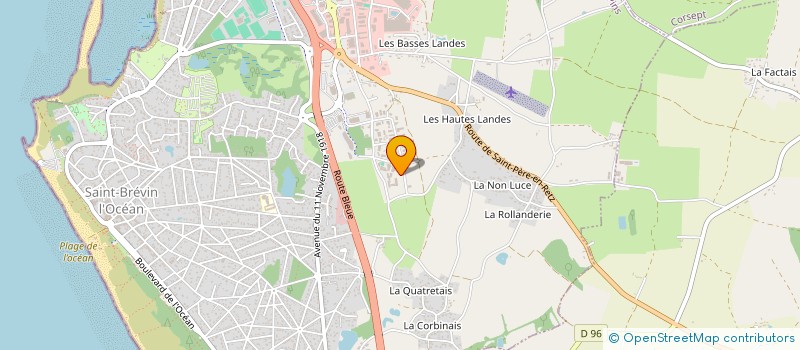 localisation de l'entreprise AZAIRIS à SAINT-BREVIN-LES-PINS