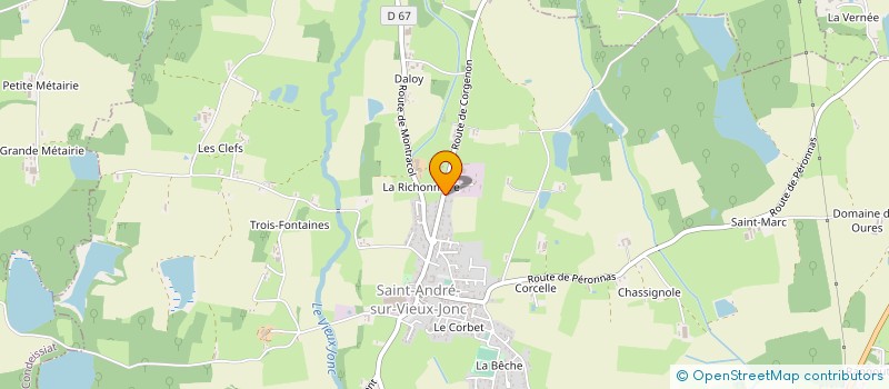 localisation de l'entreprise AZAK à SAINT-ANDRE-SUR-VIEUX-JONC
