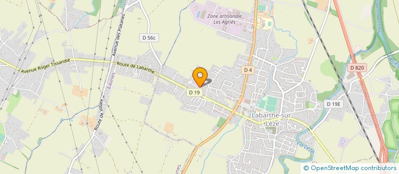 localisation de l'entreprise AZALEE à LABARTHE-SUR-LEZE
