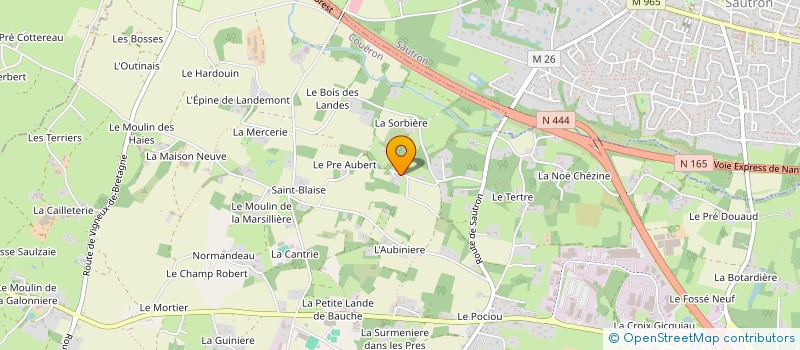 localisation de l'entreprise AZALEE  COUERON