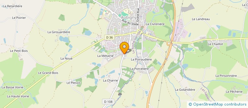 localisation de l'entreprise AZALEE à AUBIGNY-LES CLOUZEAUX
