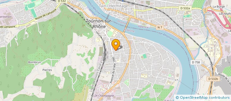 localisation de l'entreprise AZALEE FORMATION à TOURNON-SUR-RHONE