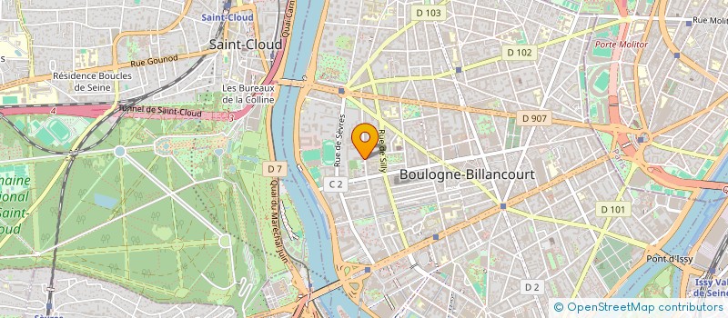 localisation de l'entreprise AZALEO à BOULOGNE-BILLANCOURT