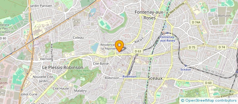 localisation de l'entreprise AZALINE à LE PLESSIS-ROBINSON