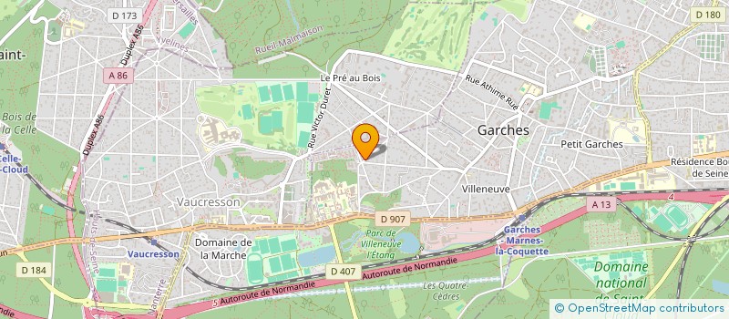 localisation de l'entreprise AZALIS CONSULTING à GARCHES