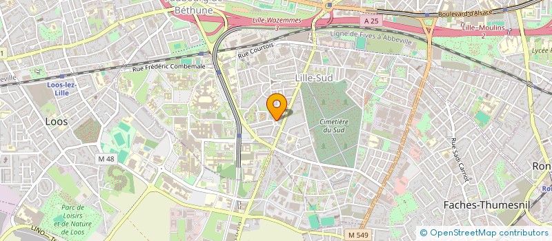localisation de l'entreprise AZAM ENERGIE à LILLE