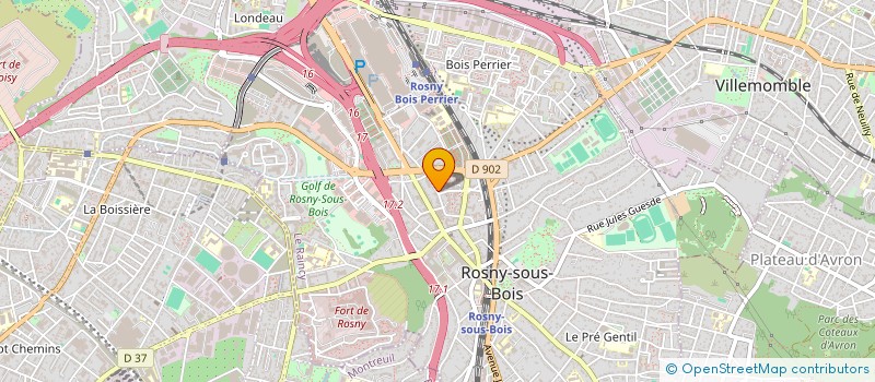 localisation de l'entreprise AZAM PRO à ROSNY-SOUS-BOIS