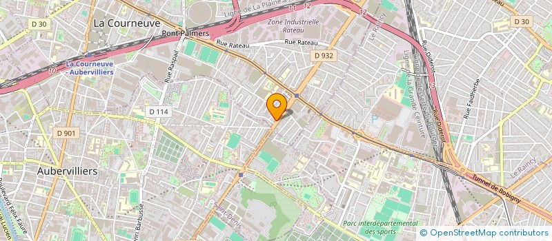 localisation de l'entreprise AZAN à LA COURNEUVE