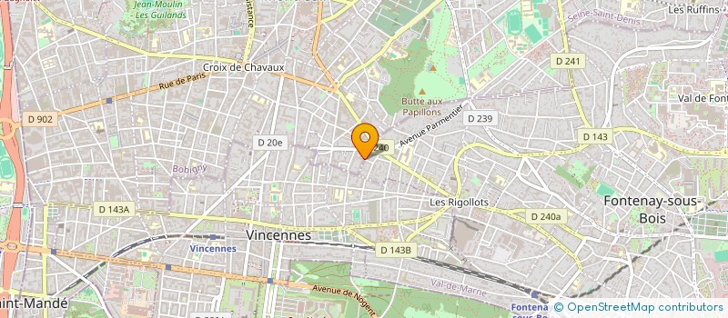 localisation de l'entreprise AZANA HOLDING à MONTREUIL