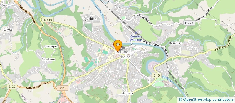 localisation de l'entreprise AZANTZABORDA  CAMBO-LES-BAINS