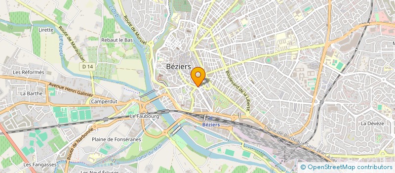 localisation de l'entreprise AZAO SUD  BEZIERS