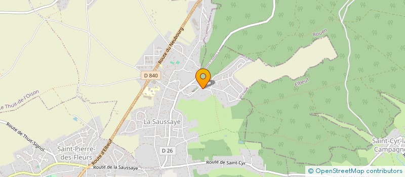 localisation de l'entreprise AZAP  LA SAUSSAYE