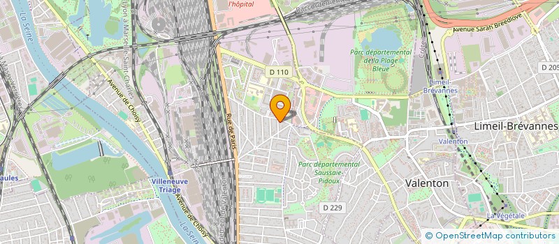 localisation de l'entreprise AZAR IMMO  VILLENEUVE-SAINT-GEORGES