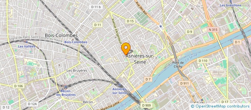 localisation de l'entreprise AZARD RENOVATION  ASNIERES-SUR-SEINE