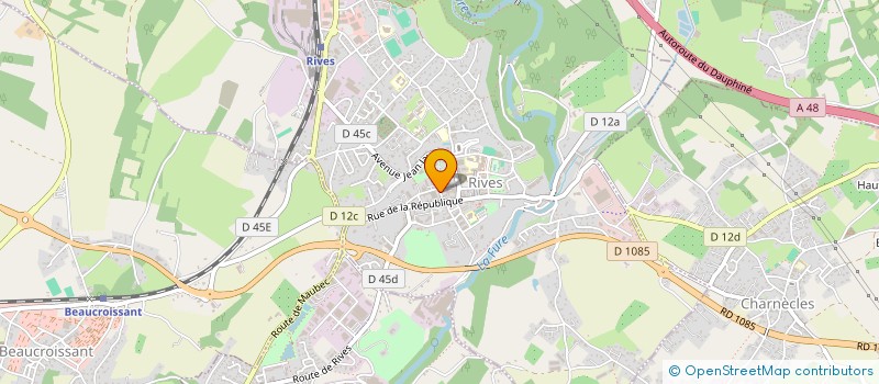 localisation de l'entreprise AZARIO ET COMPAGNIE à RIVES