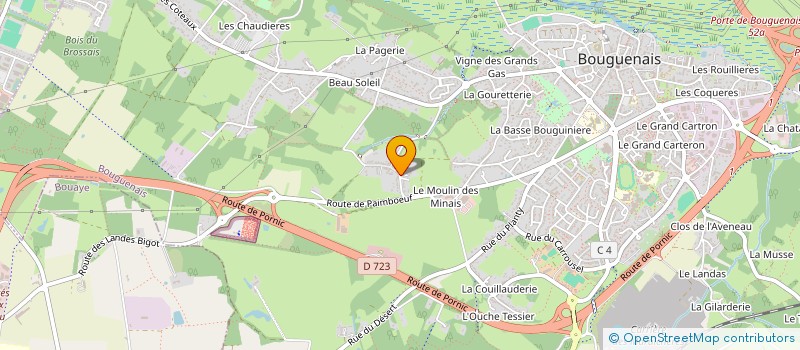 localisation de l'entreprise AZART  BOUGUENAIS