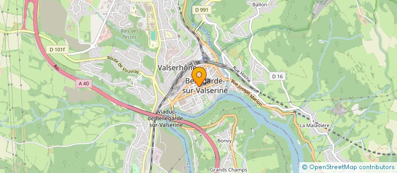 localisation de l'entreprise AZAYRATE CONSTRUCTION à VALSERHONE
