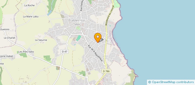 localisation de l'entreprise AZAZAR STUDIO  BINIC-ETABLES-SUR-MER