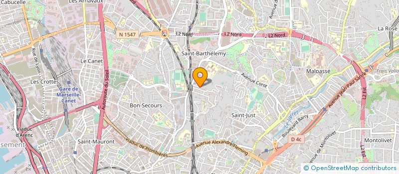 localisation de l'entreprise AZC BATIMENT à MARSEILLE