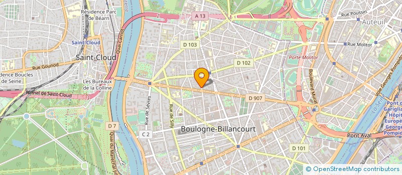 localisation de l'entreprise AZCOM INTERNATIONAL à BOULOGNE-BILLANCOURT