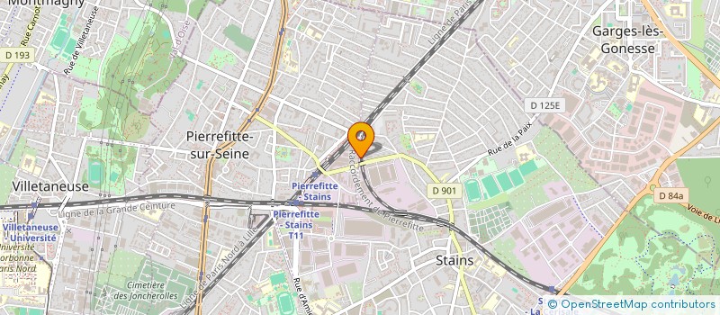 localisation de l'entreprise AZCOMMUNICATION à PIERREFITTE-SUR-SEINE