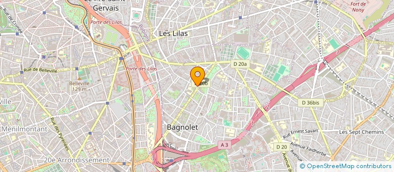 localisation de l'entreprise AZD CONSULTING à BAGNOLET