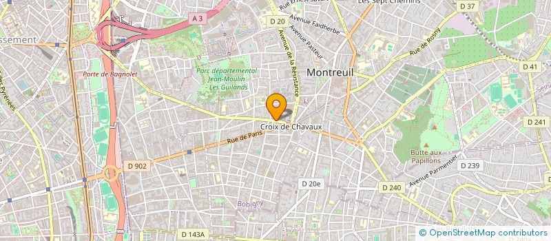 localisation de l'entreprise AZDAL à MONTREUIL