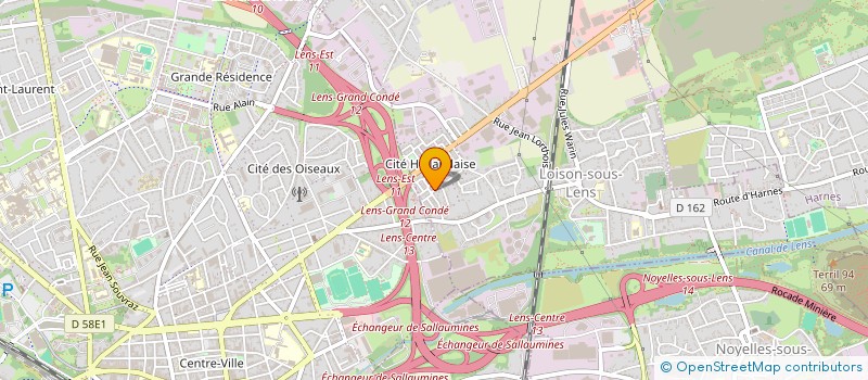 localisation de l'entreprise AZDEVELOPPEMENT à LOISON-SOUS-LENS